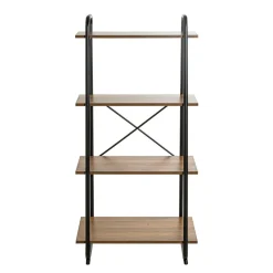 étagère en métal laqué noir