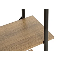 étagère en métal laqué noir