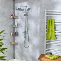 Étagère téléscope Hotello gris inox