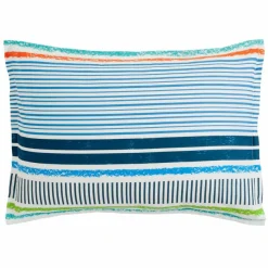 Taie d'oreiller coton MARINE - bleu