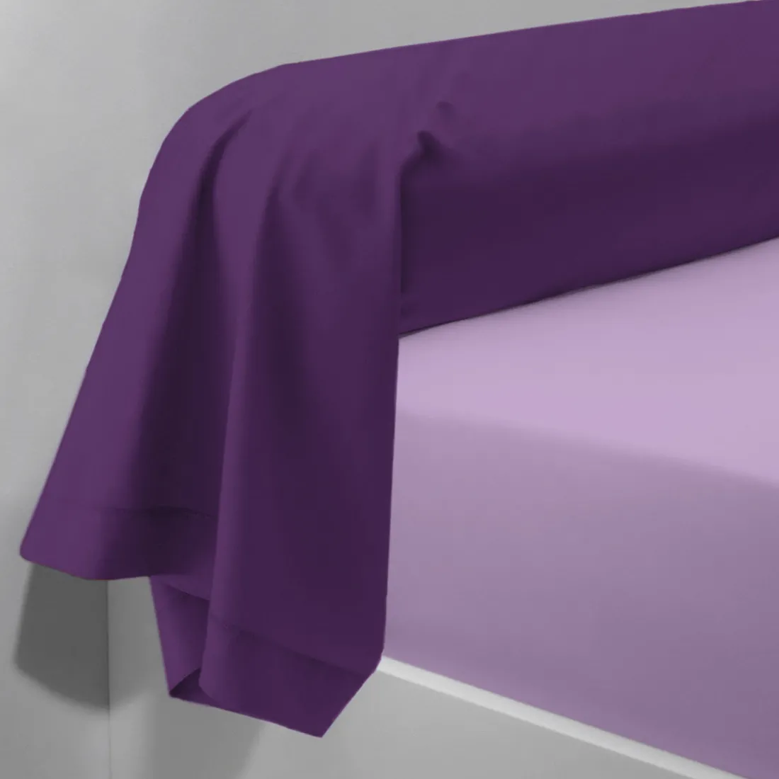 Taie d'oreiller coton TERTIO® - Lila / Violet