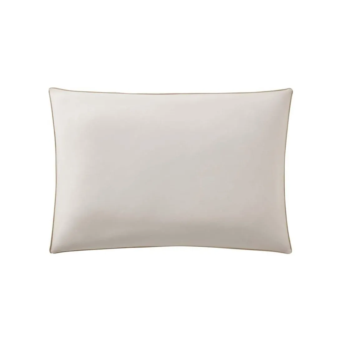 Taie d'oreiller en coton bicolore, Bons Jours, Sable/Crème, Essix