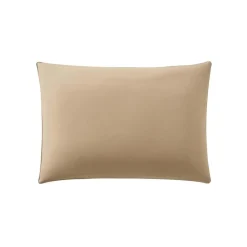 Taie d'oreiller en coton bicolore, Bons Jours, Sable/Crème, Essix