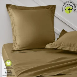Taie D'Oreiller En Coton Organic Bronze