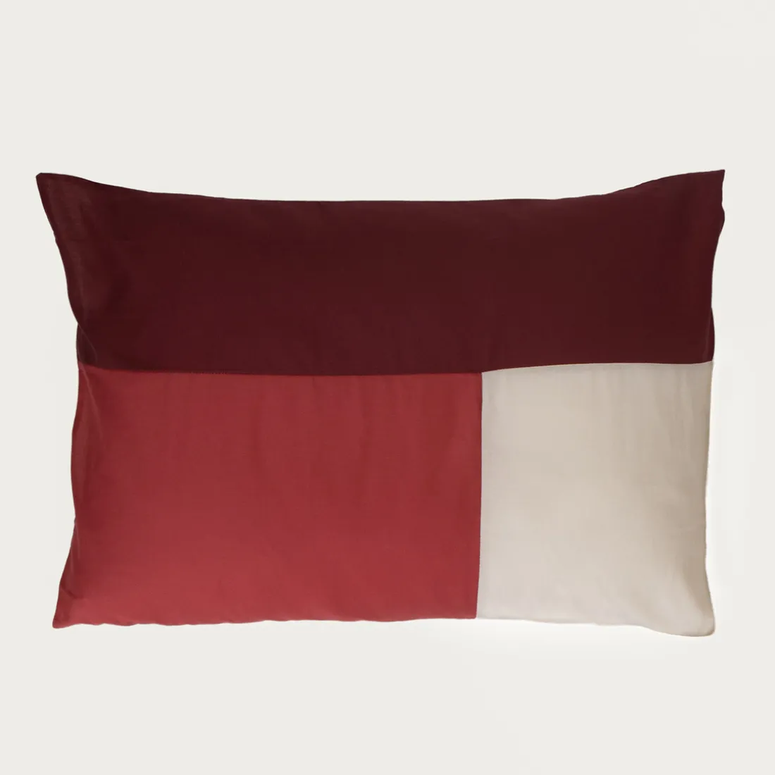 Taie d'oreiller en Coton TRIO -Terracotta