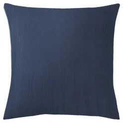 Taie d'oreiller gaze de coton TERTIO® - Bleu Indigo