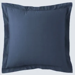 Taie d'oreiller gaze de coton TERTIO® - Bleu Indigo