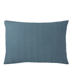 Taie d'oreiller gaze de coton TERTIO® - Bleu orage