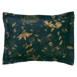 Taie d'oreiller JARDIN EXTRAORDINAIRE bleu en coton