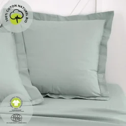 Taie D'Oreiller Organic En Coton Céladon