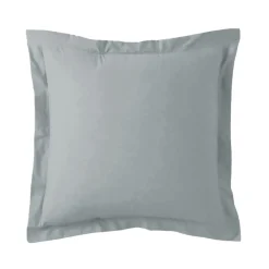 Taie d'oreiller ou de traversin en percale de coton TERTIO® - Gris perle