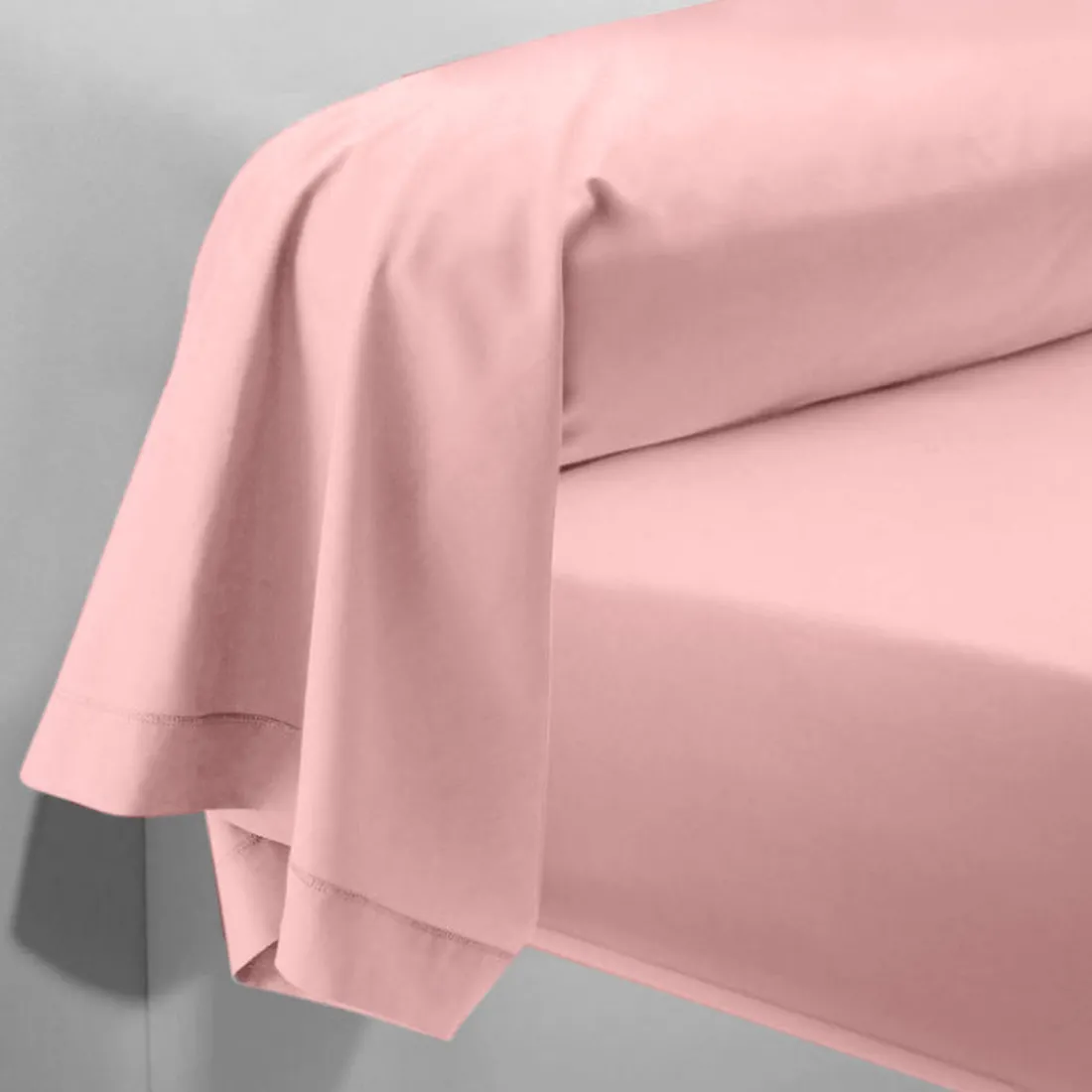 Taie d'oreiller ou de traversin en percale de coton TERTIO® - Rose Blossom