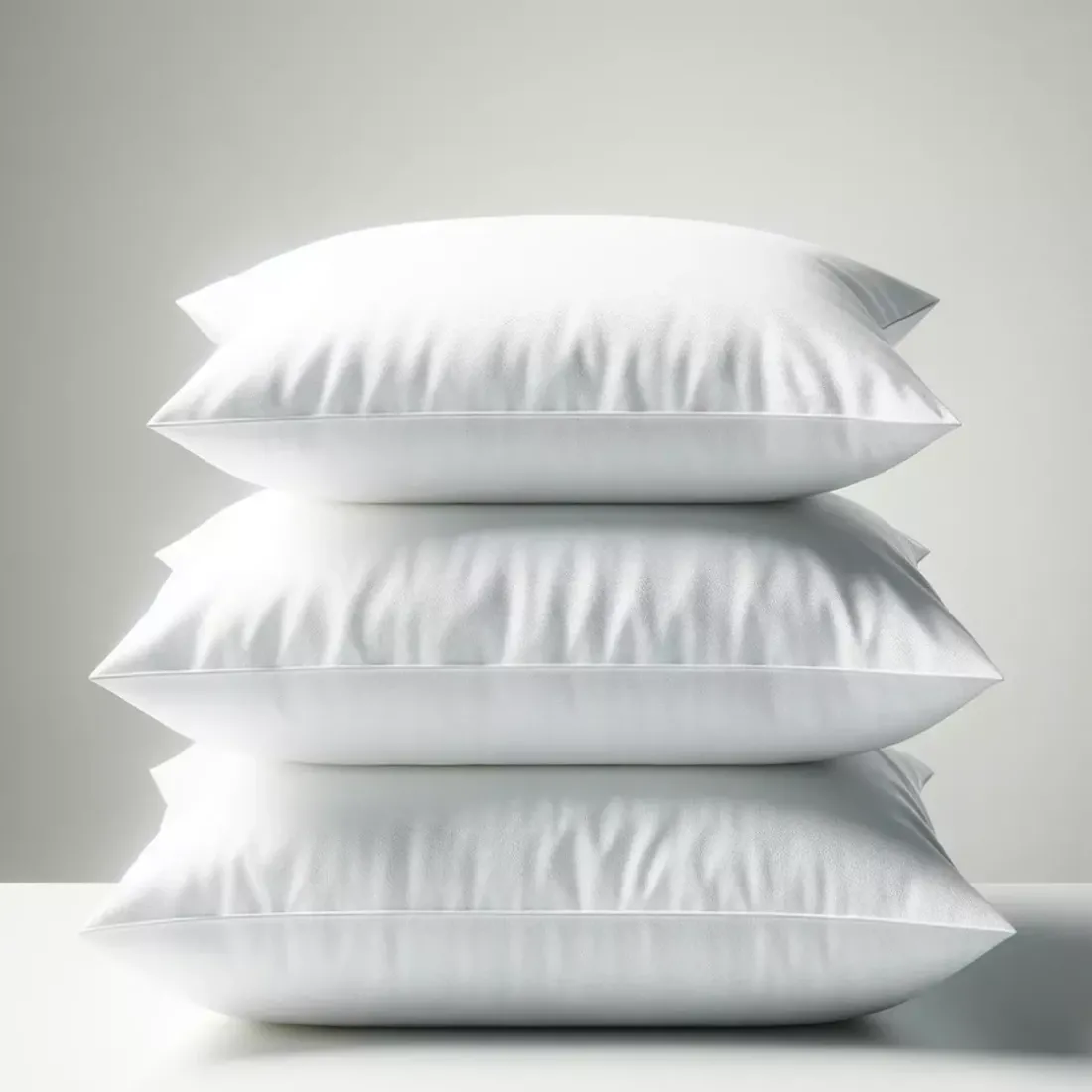 Taie d'oreiller ou de traversin en percale de coton TERTIO® – Blanc