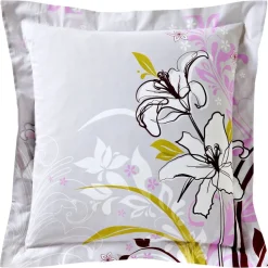 Taie d'oreiller ou de traversin à fleurs de lys