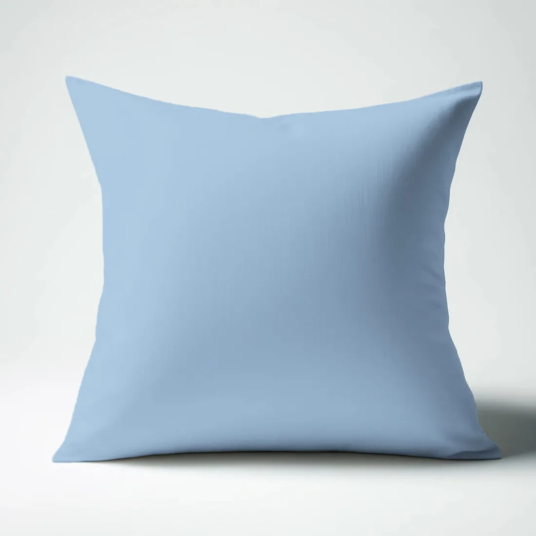 Taie d'oreiller ou de traversin en percale de coton TERTIO® - Bleu ciel