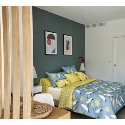 Taie d'oreiller ou de traversin Love Birds - Denim