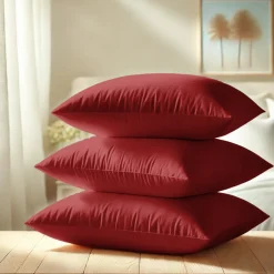 Taie d'oreiller ou Taie de traversin polycoton TERTIO® - Rouge Carmin