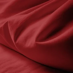 Taie d'oreiller ou Taie de traversin polycoton TERTIO® - Rouge Carmin