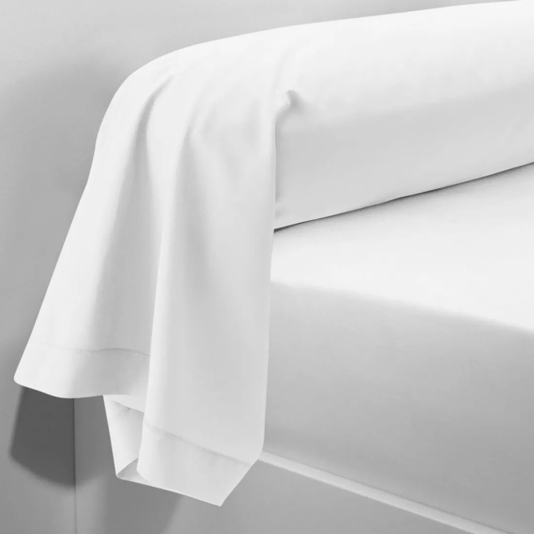 Taie d'oreiller ou Taie de traversin polycoton TERTIO® - Blanc