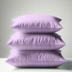 Taie d'oreiller ou taie de traversin coton TERTIO® - Lila