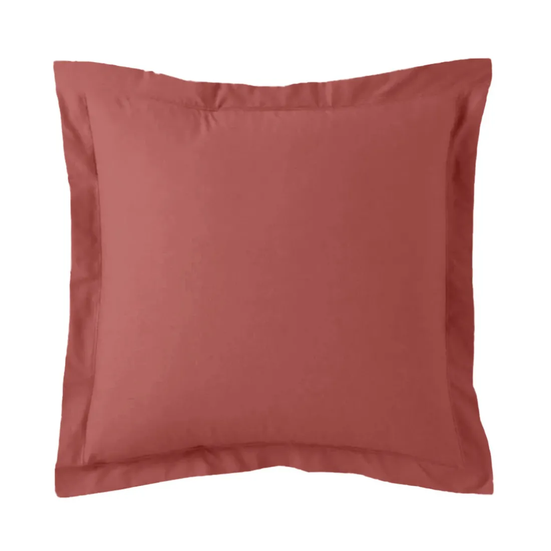 Taie d'oreiller ou taie de traversin coton TERTIO® - Terracotta
