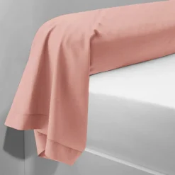 Taie d'oreiller ou Taie de traversin polycoton TERTIO® - Rose Blush