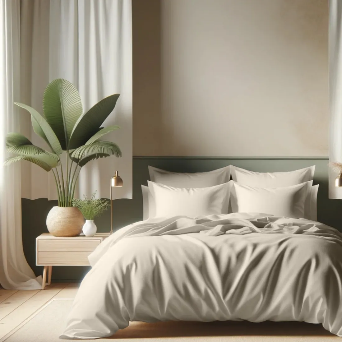 Taie d'oreiller ou taie de traversin coton TERTIO® - Gris Galet