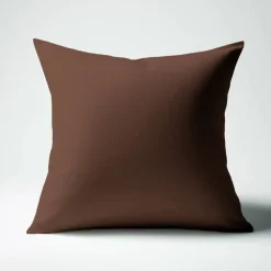 Taie d'oreiller ou taie de traversin coton TERTIO® - Chocolat