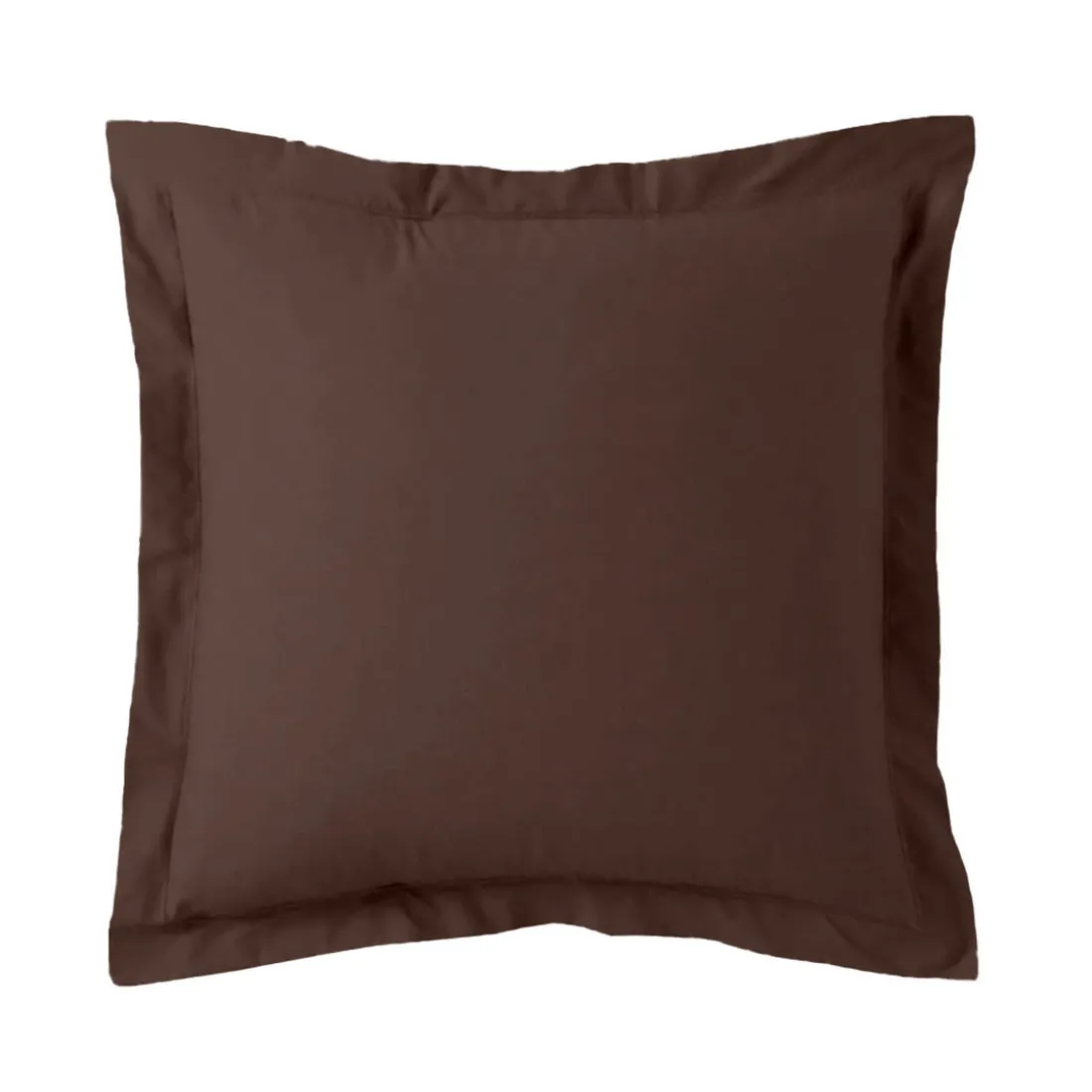 Taie d'oreiller ou taie de traversin coton TERTIO® - Chocolat
