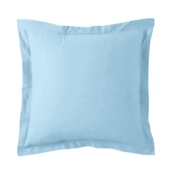 Taie d'oreiller ou taie de traversin coton TERTIO® - Bleu Lagon
