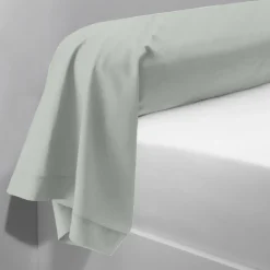 Taie d'oreiller ou taie de traversin coton TERTIO® - Céladon