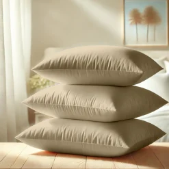 Taie d'oreiller ou Taie de traversin polycoton TERTIO® - Beige Ficelle