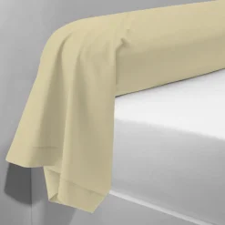 Taie d'oreiller ou Taie de traversin polycoton TERTIO® - Beige Ficelle