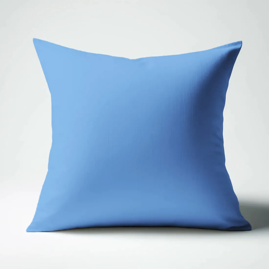 Taie d'oreiller ou taie de traversin coton TERTIO® - Bleu Azur