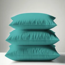 Taie d'oreiller ou taie de traversin coton TERTIO® - Vert Émeraude