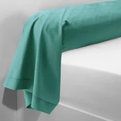 Taie d'oreiller ou taie de traversin coton TERTIO® - Vert Émeraude