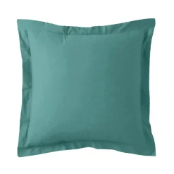 Taie d'oreiller ou taie de traversin coton TERTIO® - Vert Émeraude
