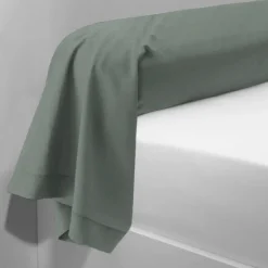 Taie d'oreiller ou taie de traversin coton TERTIO® - Lichen