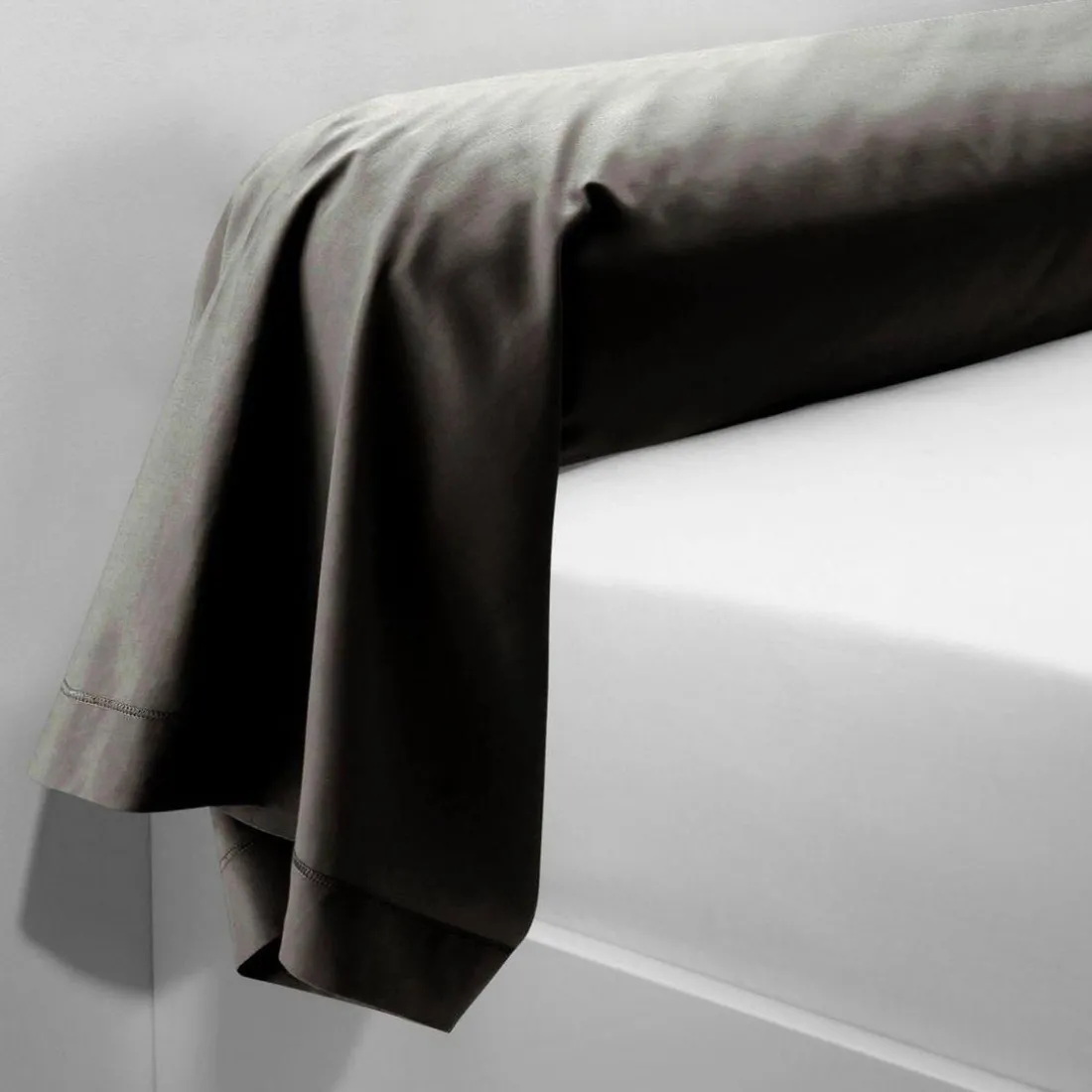 Taie d'oreiller ou Taie de traversin polycoton TERTIO® - Noir