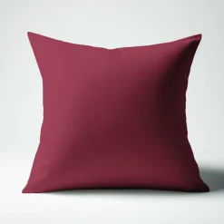 Taie d'oreiller ou taie de traversin coton TERTIO® - Grenat