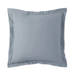 Taie d'oreiller ou taie de traversin coton TERTIO® - Bleu Orage