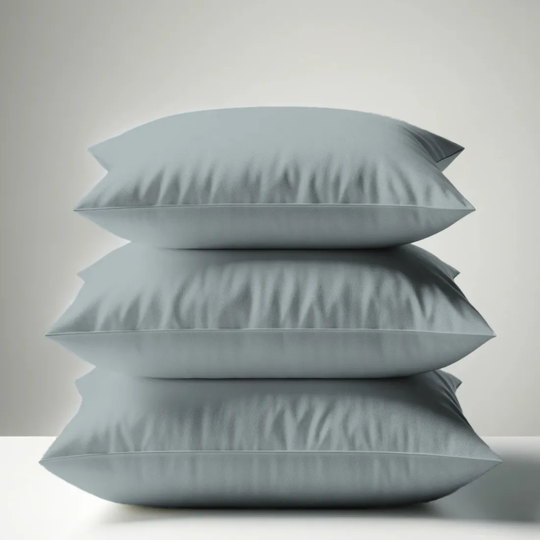 Taie d'oreiller ou taie de traversin coton TERTIO® - Gris Perle