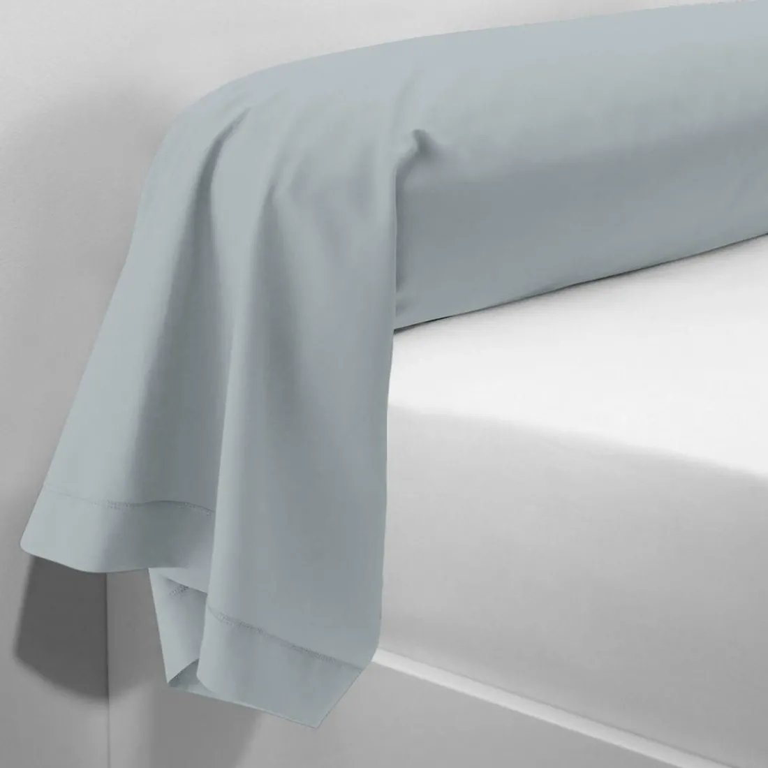 Taie d'oreiller ou Taie de traversin polycoton TERTIO® - Gris Perle