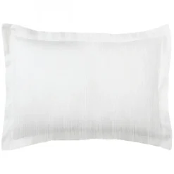 Taie d'oreiller ou taie de traversin gaze de coton TERTIO® - Blanc