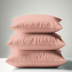 Taie d'oreiller ou taie de traversin coton TERTIO® - Rose Blush