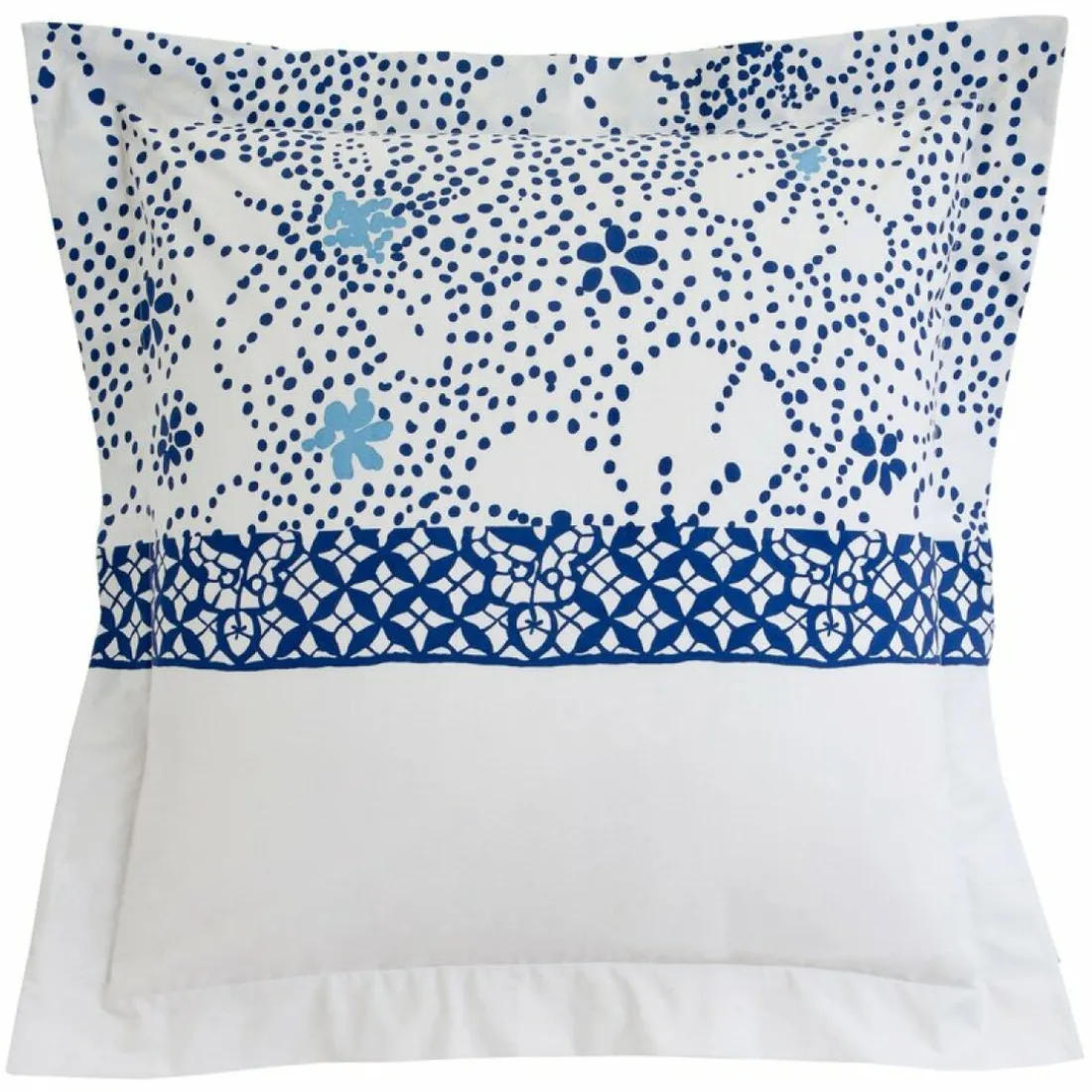Taie d'oreiller percale de coton AUGUSTINE