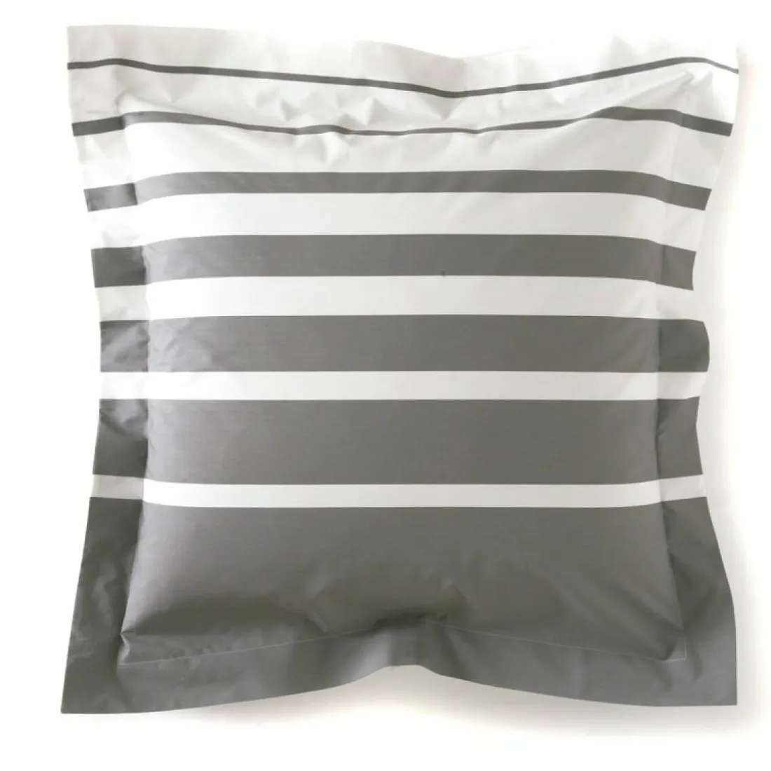 Taie d'oreiller percale GRAND LARGE Acier