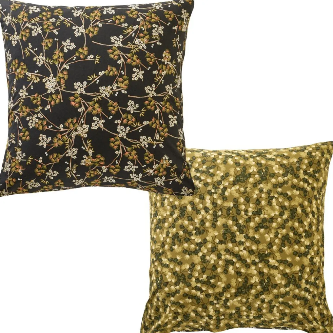 Taie d'oreiller sac double face en coton fleurs DR. JAPONAISE, multicolore