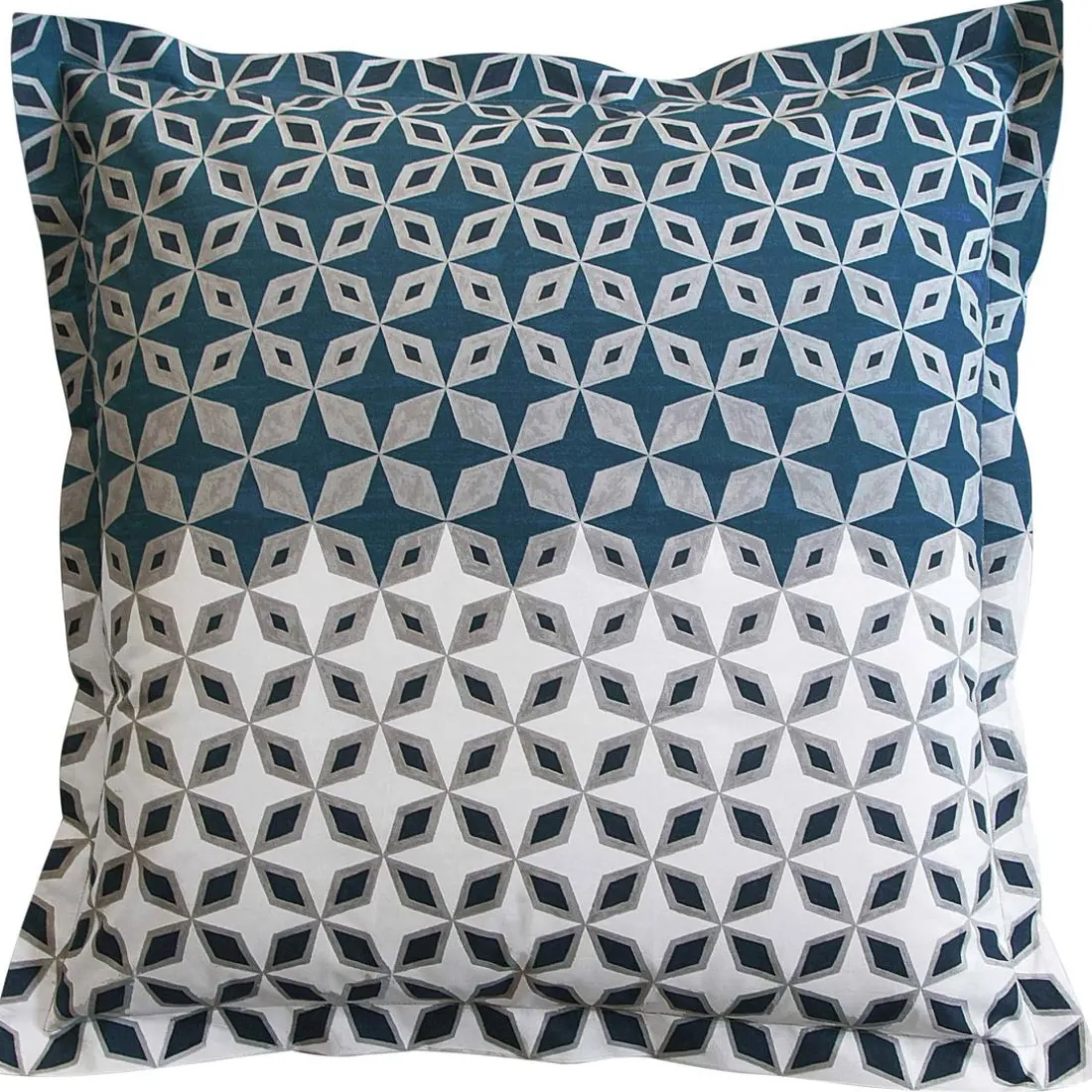 Taie d'oreiller sac THIBAULT micro-motifs gris