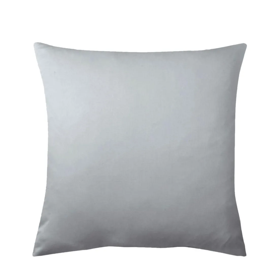 Taie d'oreiller satin de coton 2 faces uni / rayé TERTIO®- Gris Perle
